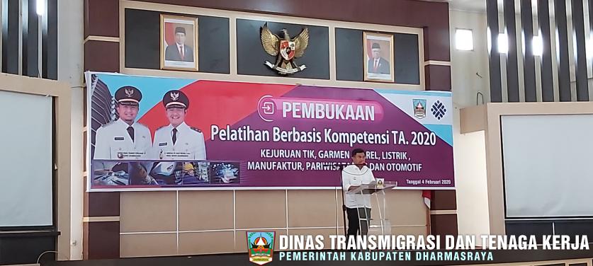 Pembukaan Pelatihan Berbasis Kompetensi Tahun 2020